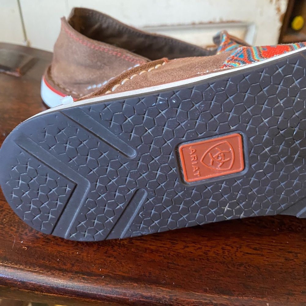 Ariat Aztec Cruiser Leather Textile Slip on Shoes Women's size 8.B - Picture 7 of 8